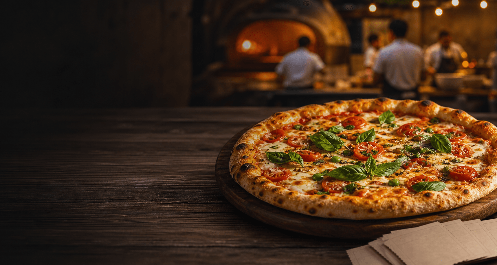 Pizza artesanal recém-assada da campanha Pizza Premiada